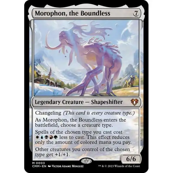 MtG Commander Masters Mythic Rare Foil Morophon, the Boundless #3