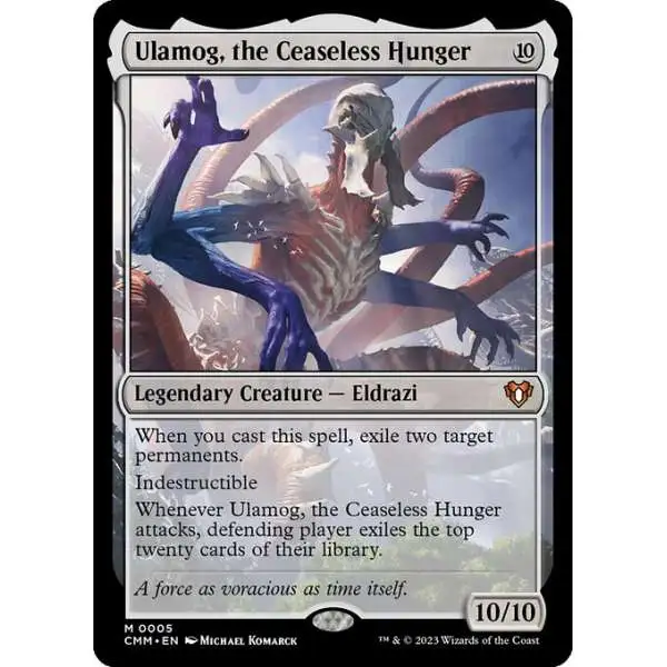 MtG Commander Masters Mythic Rare Ulamog, the Ceaseless Hunger #5