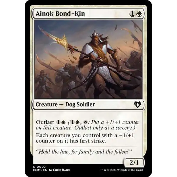 MtG Commander Masters Common Ainok Bond-Kin #7