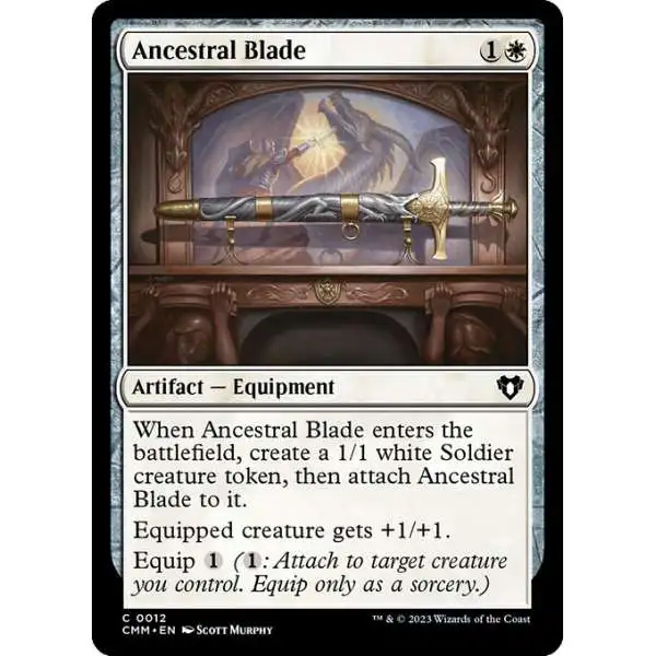 MtG Commander Masters Common FOIL Ancestral Blade #12