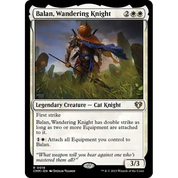 MtG Commander Masters Rare Balan, Wandering Knight #16