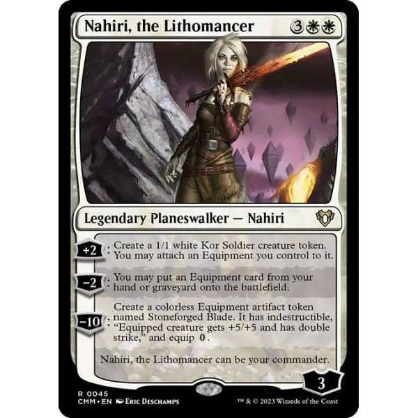 MtG Commander Masters Rare Nahiri, the Lithomancer #45