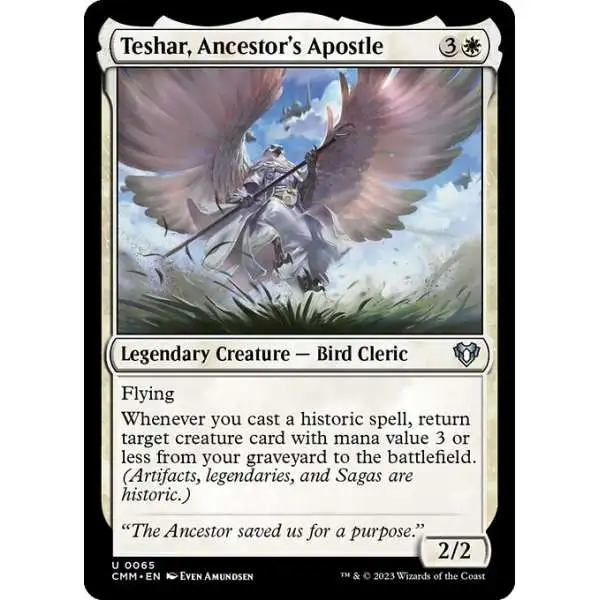 MtG Commander Masters Uncommon FOIL Teshar, Ancestor's Apostle #65