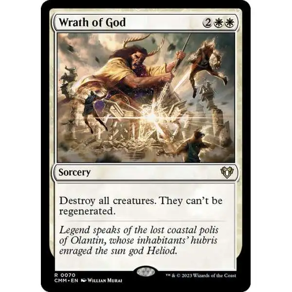 MtG Commander Masters Rare Wrath of God #70