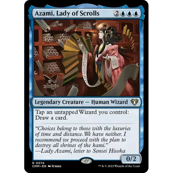 MtG Commander Masters Rare Azami, Lady of Scrolls #74