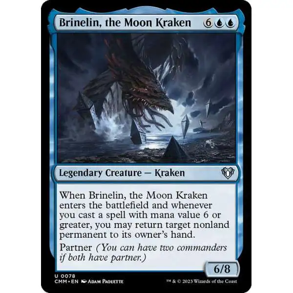 MtG Commander Masters Uncommon Brinelin, the Moon Kraken #78