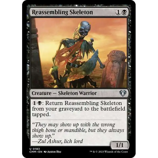 MtG Commander Masters Uncommon Reassembling Skeleton #183