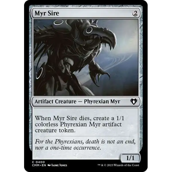 myr commander deck mtg Magic The Gathering The List Single Card Common Sire CM2-204 Anthology Volume II Urtet, Remnant of Memnarch MYR