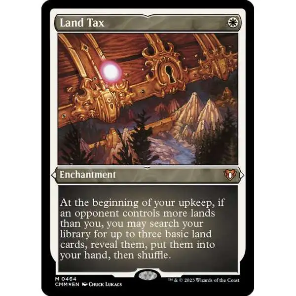 [EN]土地税/Land Tax[J10][Foil] Magic The Gathering Commander Masters Single Card Mythic Rare Land