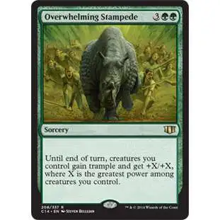 MtG Commander 2014 Rare Overwhelming Stampede #208