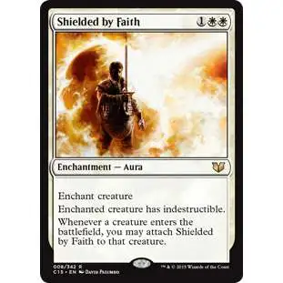 MtG Commander 2015 Rare Shielded by Faith #8