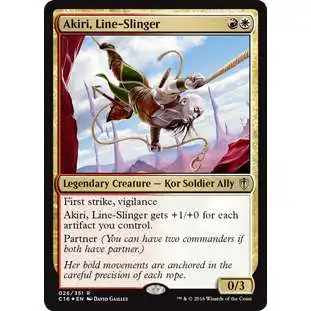 MtG 2016 Commander Rare Foil Akiri, Line-Slinger #26