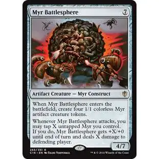 MtG 2016 Commander Rare Myr Battlesphere #263