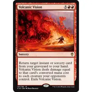 MtG 2016 Commander Rare Volcanic Vision #137