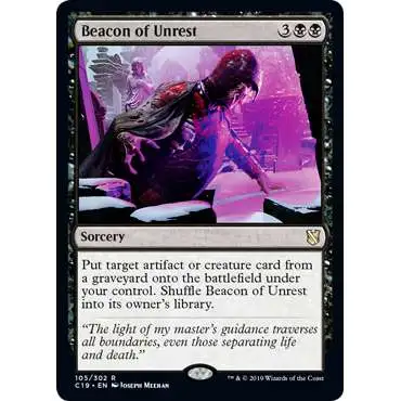 MtG Commander 2019 Rare Beacon of Unrest #105