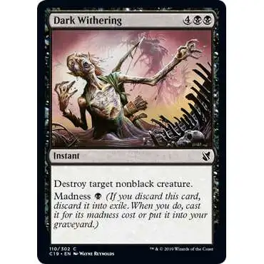 MtG 2019 Commander Common Dark Withering #110