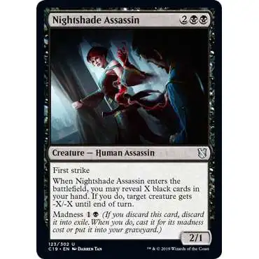 MtG Commander 2019 Uncommon Nightshade Assassin #123