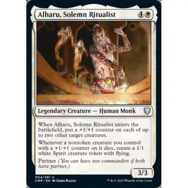 MtG Trading Card Game Commander Legends Uncommon Alharu, Solemn Ritualist #4