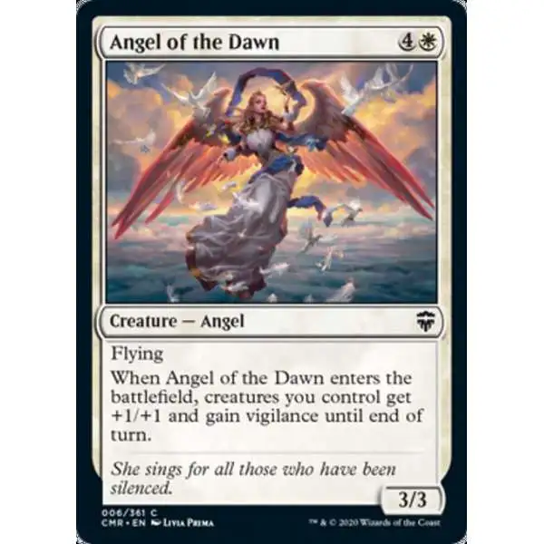 MtG Trading Card Game Commander Legends Common Angel of the Dawn #6