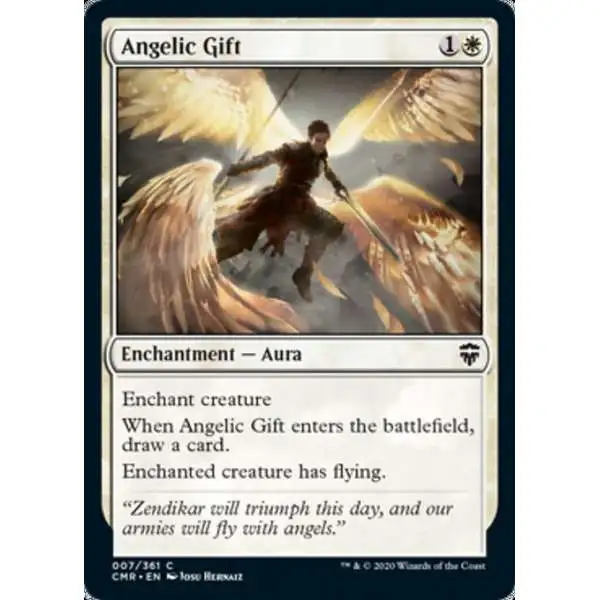 MtG Trading Card Game Commander Legends Common Angelic Gift #7