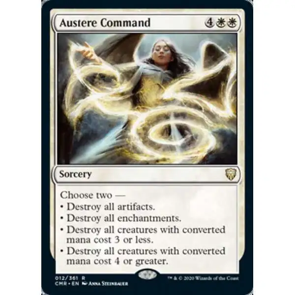 MtG Trading Card Game Commander Legends Rare Austere Command #12