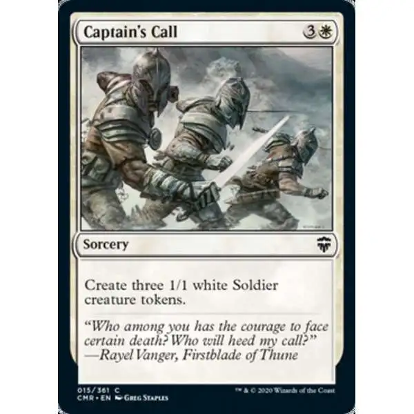 MtG Trading Card Game Commander Legends Common Captain's Call #15