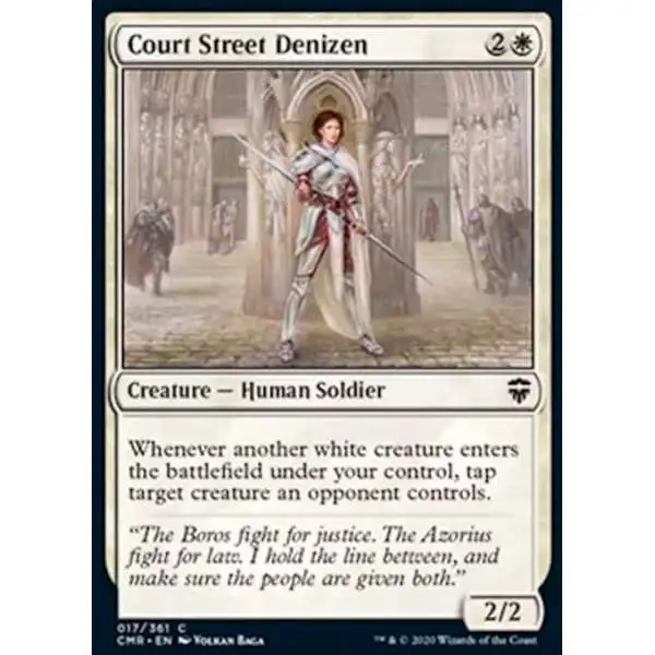 MtG Trading Card Game Commander Legends Common Court Street Denizen #17