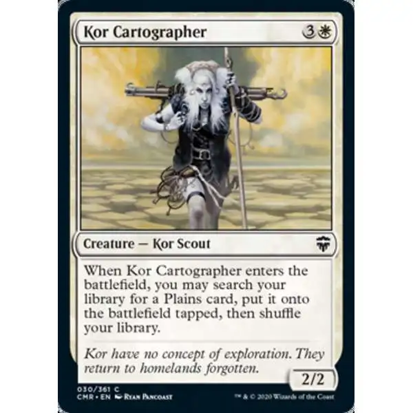 MtG Trading Card Game Commander Legends Common Kor Cartographer #30