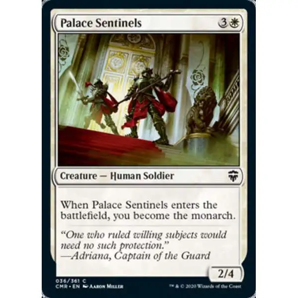 MtG Trading Card Game Commander Legends Common Palace Sentinels #36