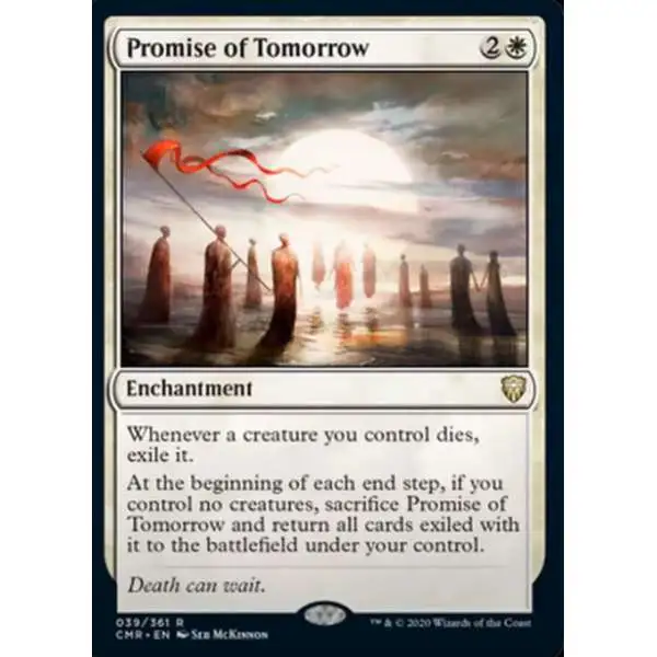 MtG Trading Card Game Commander Legends Rare Promise of Tomorrow #39