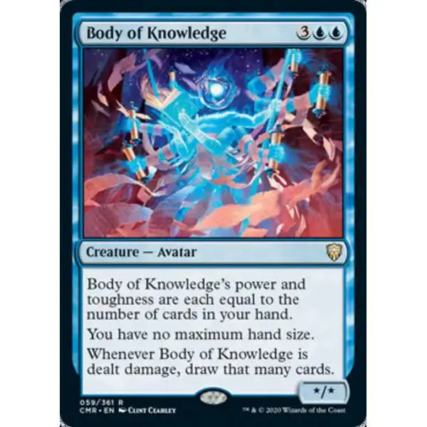MtG Trading Card Game Commander Legends Rare Body of Knowledge #59