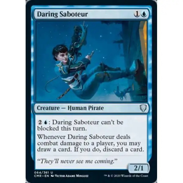 MtG Trading Card Game Commander Legends Uncommon Daring Saboteur #64