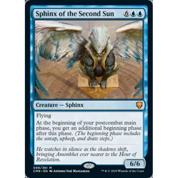 MtG Trading Card Game Commander Legends Mythic Rare Sphinx of the Second Sun #99