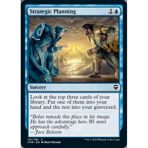 MtG Trading Card Game Commander Legends Common Strategic Planning #101