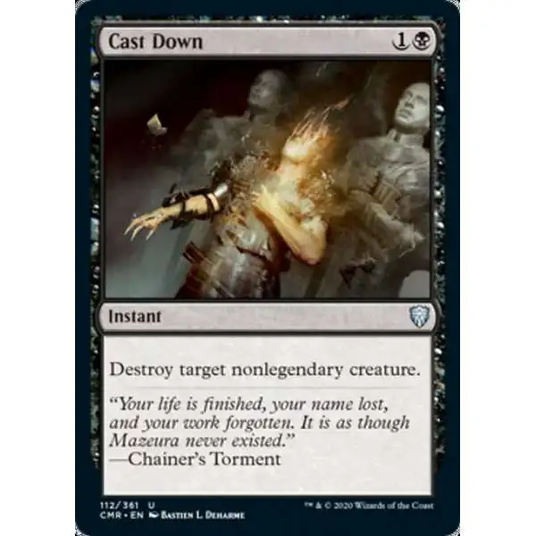 MtG Trading Card Game Commander Legends Uncommon Cast Down #112