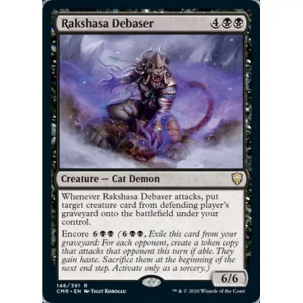 MtG Trading Card Game Commander Legends Rare Rakshasa Debaser #146