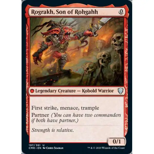 MtG Trading Card Game Commander Legends Uncommon Rograkh, Son of Rohgahh #197