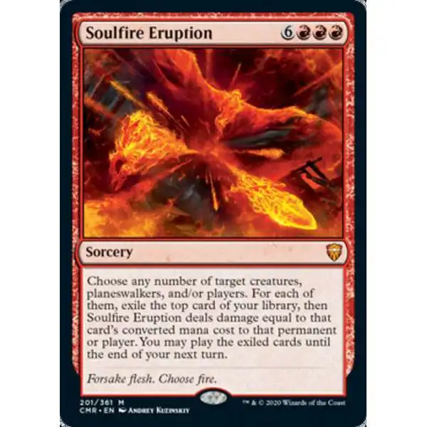 MtG Trading Card Game Commander Legends Mythic Rare Soulfire Eruption #201