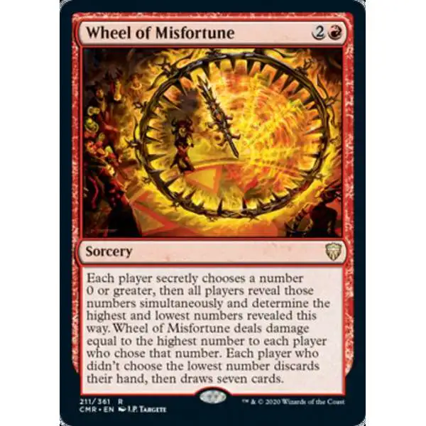 MtG Trading Card Game Commander Legends Rare Wheel of Misfortune #211