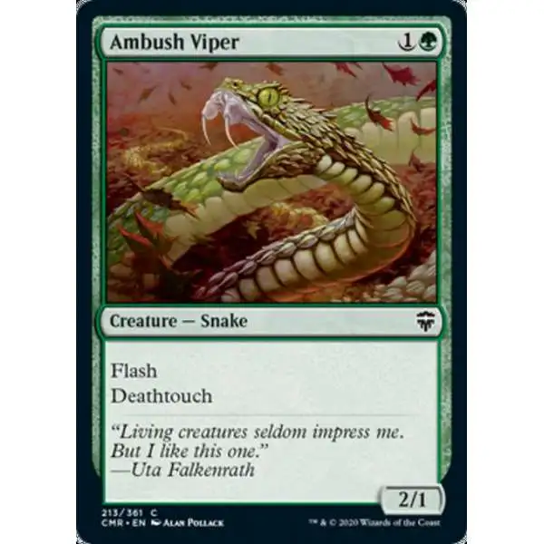 MtG Trading Card Game Commander Legends Common Ambush Viper #213