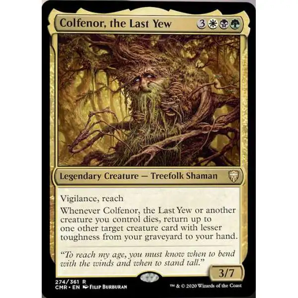 MtG Trading Card Game Commander Legends Rare Colfenor, the Last Yew #274