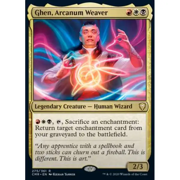 MtG Trading Card Game Commander Legends Rare Ghen, Arcanum Weaver #275