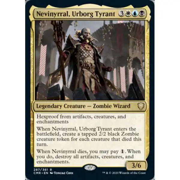 MtG Trading Card Game Commander Legends Rare Nevinyrral, Urborg Tyrant #287