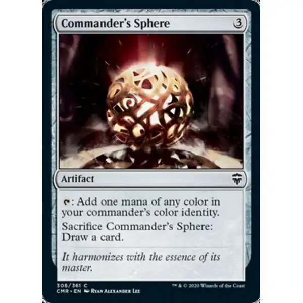 MtG Trading Card Game Commander Legends Common Commander's Sphere #306