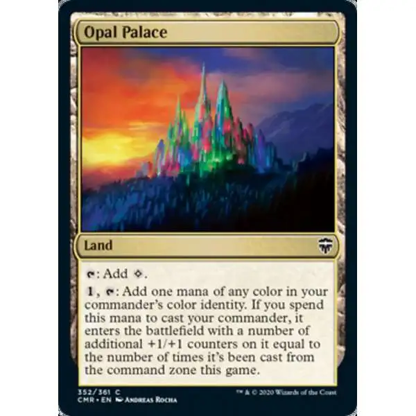 MtG Trading Card Game Commander Legends Common Opal Palace #352