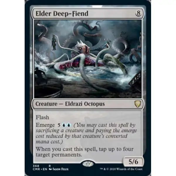 MtG Trading Card Game Commander Legends Rare Elder Deep-Fiend #368 [Commander Deck]