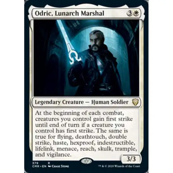 MtG Trading Card Game Commander Legends Rare Odric, Lunarch Marshal #379 [Commander Deck]