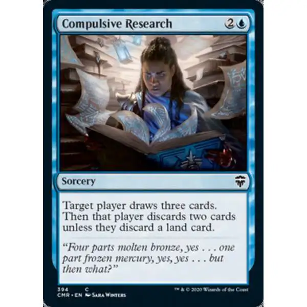 MtG Trading Card Game Commander Legends Common Compulsive Research #394 [Commander Deck]