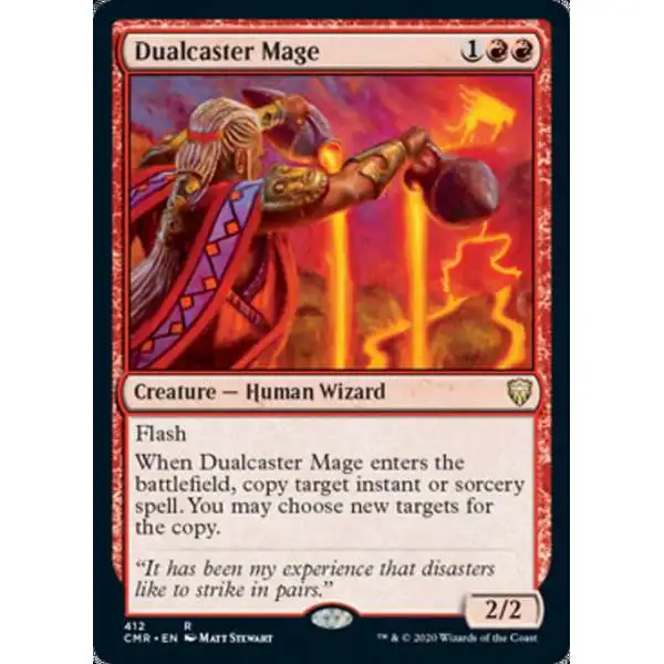 MtG Trading Card Game Commander Legends Rare Dualcaster Mage #412 [Commander Deck]