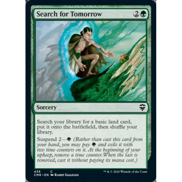 MtG Trading Card Game Commander Legends Common Search for Tomorrow #436 [Commander Deck]